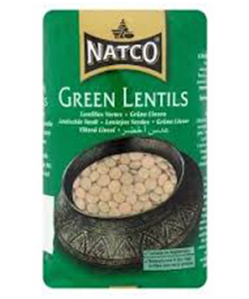 NATCO GREEN LENTILS,500g