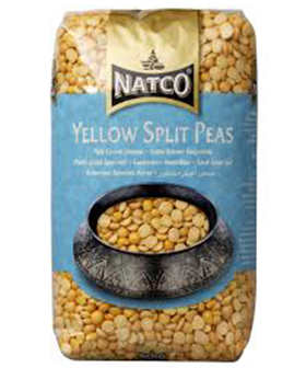 NATCO YELLOW SPLIT PEAS,1 KG