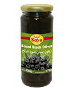 SOFRA SLICED BLACK OLIVES,330GM